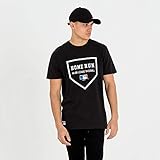 New Era MLB Slogan T-Shirt, Black, S