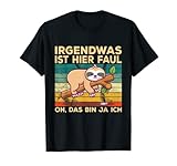 Faultier Irgendwas Ist Hier Lazy Oh Das Bin Ja Ich T-S