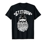 Herren Let it grow Bart Bärtig Bärtiger Geschenk T-S