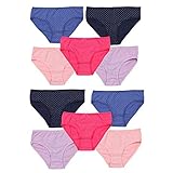 TupTam Mädchen Slips mit Aufdruck 10er Pack, Farbe: Farbenmix 10, Größe: 152-158