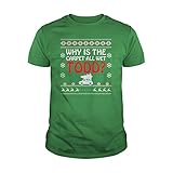 Uzubunki Why is The Carpet All Wet Todd Ugly Christmas Hoodie Sweatshirt T-Shirt, Unisex, Grün, XXL