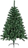 AufuN Weihnachtsbaum Künstlich 210cm Künstlicher Weinachts Baum Deko Künstlicher Tannenbaum Grün PVC mit Metallständer Weihnachtsdek