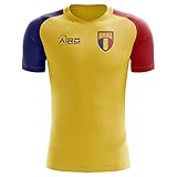 Airosportswear 2022-2023 Romania Home Concept Football Soccer T-Shirt Trikot - W