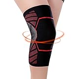 SHCONG Kniestütze, Komprimierte Kniebandage für Männer und Frauen, Knieschützer für Laufen, Basketball, Gewichtheben, Fitnessstudio, Training, Sport (L)