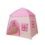 Home Kinder Bett Zelt Spielhaus Baby Home Zelt, Kleines Spielhaus Indoor Mädchen-Rosa-Prinzessin Toy House, 130X95X130