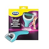 Scholl Velvet Smooth elektrischer Hornhautentferner Pro – Zur Hornhaut Entfernung auf nassen und trockenen Füßen – Wiederaufladbar – 1 Gerät + L