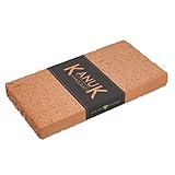 Schamottplatte 300 x 150 x 30 mm - rötliche Farbe - Lebensmittelecht - Schamottsteine - Schamotteplatte - Schamott - Feuerraum Auskleidung - Pizzastein - Backstein - Brotback