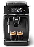 Philips 2200 Serie EP2220/10 Kaffeevollautomat, 2 Kaffeespezialitäten, Schwarz/Schwarz-gebü