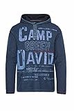 Camp David Herren Leichtes Kapuzenshirt mit Log