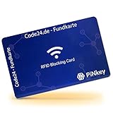 Code24 RDIF Schutzkarte / RFID Blocker Card als EC Karten Blocker / RFID NFC Schutz Skimming Blocker / Contactless Card Protection Kreditkartenschutz RFID / Secure Card inkl. Fundservice-Registrierung