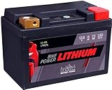 Intact Bike-Power Lithium LI-06 | LTM21L | 12,8 V 6 Ah 72 Wh | 330 A (CCA) | Hochwertige Lithium-Motorradbatterie mit intelligentem Batteriemanagement und bis zu 75% Gewichtseinsparung