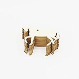 Perfeclan 10 Stück Pferdeförmige Holzformen Handwerk Verzierung für Scrapbooking Dekoration Holz Geschenkanhänger Partys Hängende Ornamente mit S