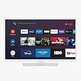 EAS Electric | E32AN70W | Weißer Fernseher | 81 cm (32 Zoll) | Smart TV | LED (ELED) | HD Ready 1366 x 768 16:9 | DVB-T/T2/C/S/S2 HEVC | WiFi | Android TV | Gerät Oogle Cast | USB 2 | HDMI 3