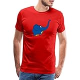 Spreadshirt Die Sendung Mit Der Maus Kleiner Elefant Spielt Männer Premium T-Shirt, XL, R