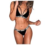 Sexy Dessous Set Damen Ohne Bügel Push-Up BH und Slip Lingerie Unterwäsche Nachtwäsche Strapse Reizwäsche Geschenk Zweiteilige Leopardenmuster Push Up Tanga Split Pyjamas Baby Dolls Neglig