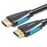 Verbindungskabel HDMI 2. 0 High Speed​ 18 Gbit/skabel unterstützt 4k/ 60Hz 3D- und Audio- Rückgabekanal mit PS3/ 4, HDTV, Blu-ray, PC Highspeed TV Kabel (Größe : 2M)