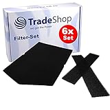 6x Filter-Set Schaumstofffilter Schwammfilter für Miele T8847WP T8926WP T8937WP EcoComfort, T8927WP EcoComfort EcoCare Kondenstrockner Wäschetrock