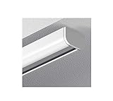 Garduna 300cm Schleuderschiene Gardinenschiene Vorhangschiene, Aluminium, Weiss, Glatte, glänzende Oberfläche, 1-läufig