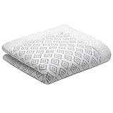 Premium Baby Krabbeldecke, Extra Weich Gepolstert, OEKO-TEX - Frei von Schadstoffen, 100% Bio-Baumwolle, Hochwertige Verarbeitung von emma & noah (Rauten Grau, 120x120 cm)