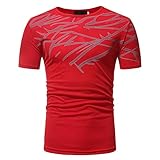 ZYYM Kurzärmlige T-Shirts für Herren lässige Herrenmode mit Rundhalsausdruck T-Shirts für Jugendliche Unisex 3D Druckten Sommer-beiläufige Kurze Hülsen-T-Shirts Baumwolle Freizeitkleidung