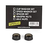 Superslick Kingpin Muttern für Skateboard - Longboard Achsen 2er S