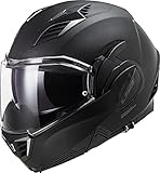 LS2 Herren Valiant II Full Motorrad Helm, Schwarz Matt, XXL