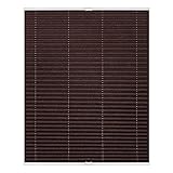 Lichtblick PKV.070.210.24 Plissee Klemmfix, ohne Bohren, verspannt Braun, 70 cm x 210 cm (B x L)