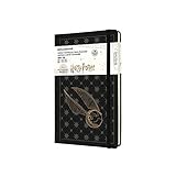 Moleskine - Harry Potter 18-Monats Wochenplaner/Terminplaner 2021/2022, Wochennotizbuch mit festem Einband und elastischem Verschluss, Format Large/A5 13 x 21 cm, Farbe Schwarz, 208 S