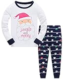 TEDD Weihnachten Kinder Schlafanzug Jungen Pyjama Langarm Baumwolle Mädchen Zweiteilig Schlafanzüge Set Winter Nachtwäsche Größe 2-12 J