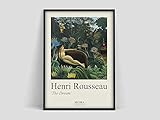 Henri-Poster ， Museum of Modern Art ， Ausstellungsplakat ， Henrithe Dream ， Kunst-Intage-Druck ， Familienrahmenlose Leinwandmalerei T 40x60