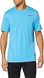 NIKE Herren M NK Breathe Top SS Hyper Dry Kurzarm-Laufshirt, Blau (Äquator Blau/Blauer Sturm/Schwarz), M