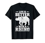 Das Leben ist besser mit einem Nashorn T-S