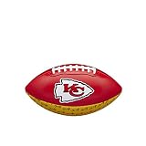 Wilson American Football NFL CITY PRIDE, Kansas City Chiefs, Mischleder, Für Freizeitspieler, Rot/Gelb, WTF1523XBKC