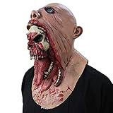 Neuheit Halloween Cosplay Horror Latex Maske Blut Scary Zombie Cannibal Maske Vollen Kopf Maske Phantasie Party Prop Kostüm für Halloween Party Karneval Cosplay