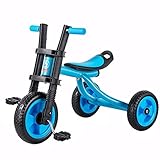 GYF Kinderwagen Fahrrad-Dreirad Multifunktions Sitz Verstellbar Beweglicher Sitz 2 Farboptionen for Kinder (Color : Blue)