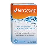 Ferrotone: Eisen in Wasser aus natürlicher Quelle, sehr gut aufnehmbar und verträglich, flüssig, 14 x 20ml B