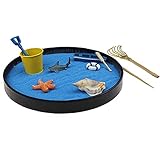 Nicedier Sea World Sandbox Mini Zen-Garten Sandkasten Sandkasten Spielen Kit Sand-Kasten-Geschenk für Kind Erwachsene Büro-Raum-Dek