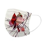50 Stück Mundschutz Multifunktionstuch 3D Cartoon Druck Bandana Maske Waschbar Stoffmaske Baumwolle Atmungsaktiv Mund-Nasen Bedeckung mit Motiv Halstuch Schals Jungen M