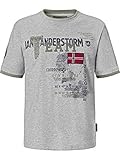 Jan Vanderstorm Herren Kurzarm T-Shirt Sölve grau L - 52/54