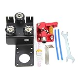 Befenybay Upgrade Direct Dual Gear Extruder-Trägerplatte mit Riemenscheibe mit Schrittmotor Flexibles Filament mit einfachem Druck für Creality Ender3, CR10 3D-Drucker (Support Plate Kit)