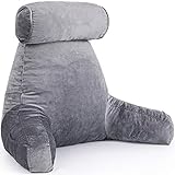 AMERIERGO Lesekissen mit Zerkleinertem Memory Foam & Ideal zum Arbeiten, Lesen oder Spielen auf dem Bett/Sofa/B