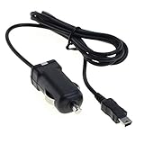 GIGAFOX® Auto KFZ-Ladegerät Ladekabel 1000mA 12V/24V (Mini-USB) für Garmin Nüvi 2597 LMT EU - für schnelles L