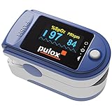 Pulsoximeter PULOX PO-200 Solo in Blau Fingerpulsoximeter für die Messung des Pulses und der Sauerstoffsättigung am Fing