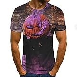 T-Shirt Kurzarm Herren Herrenbekleidung Herren Summer Skull Print Herren Kurzarm T-Shirt 3D-Druck T-Shirt Lässige Lustige T-Shirts-Txu-1774_4XL