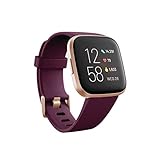 Fitbit Versa 2 Amazon Exclusive – Gesundheits- und Fitness-Smartwatch mit Sprachsteuerung, Schlafindex und Musikfunktion, Bordeaux, mit Alexa-Integ