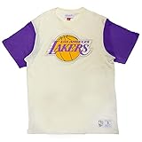 Mitchell & Ness NBA Color Blocked Tee (XXL, LOS Angeles Lakers)