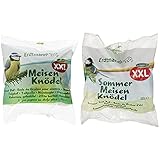 Erdtmanns Meisenknödel XXL, 12er Pack (12 x 500 g) & Sommer-Meisenknödel XXL x 12er Pack( 12x500g)