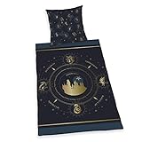 Herding Harry Potter Bettwäsche-Set, Baumwolle, Dunkelblau, 80 x 80 cm, 135 x 200