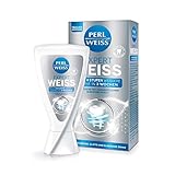PERLWEISS™ Expert Weiss Zahncreme I Effektive Zahnreinigung und Zahnaufhellung I 4 Stufen weissere Zähne in 3 Wochen I Mit Perlit I (50 ml)