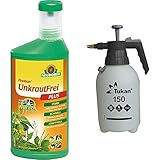 Neudorff 496 Finalsan Konzentrat UnkrautFrei Plus, 500 ml & TUKAN Drucksprüher, 1,5L, inkl. Messingdüse und Überdruck